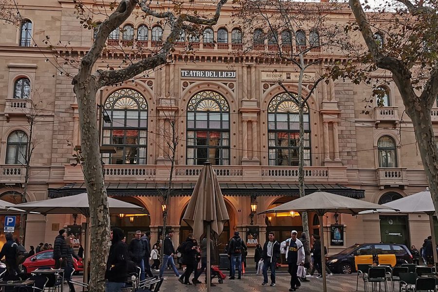 Façana del Gran Teatre del Liceu, a la Rambla